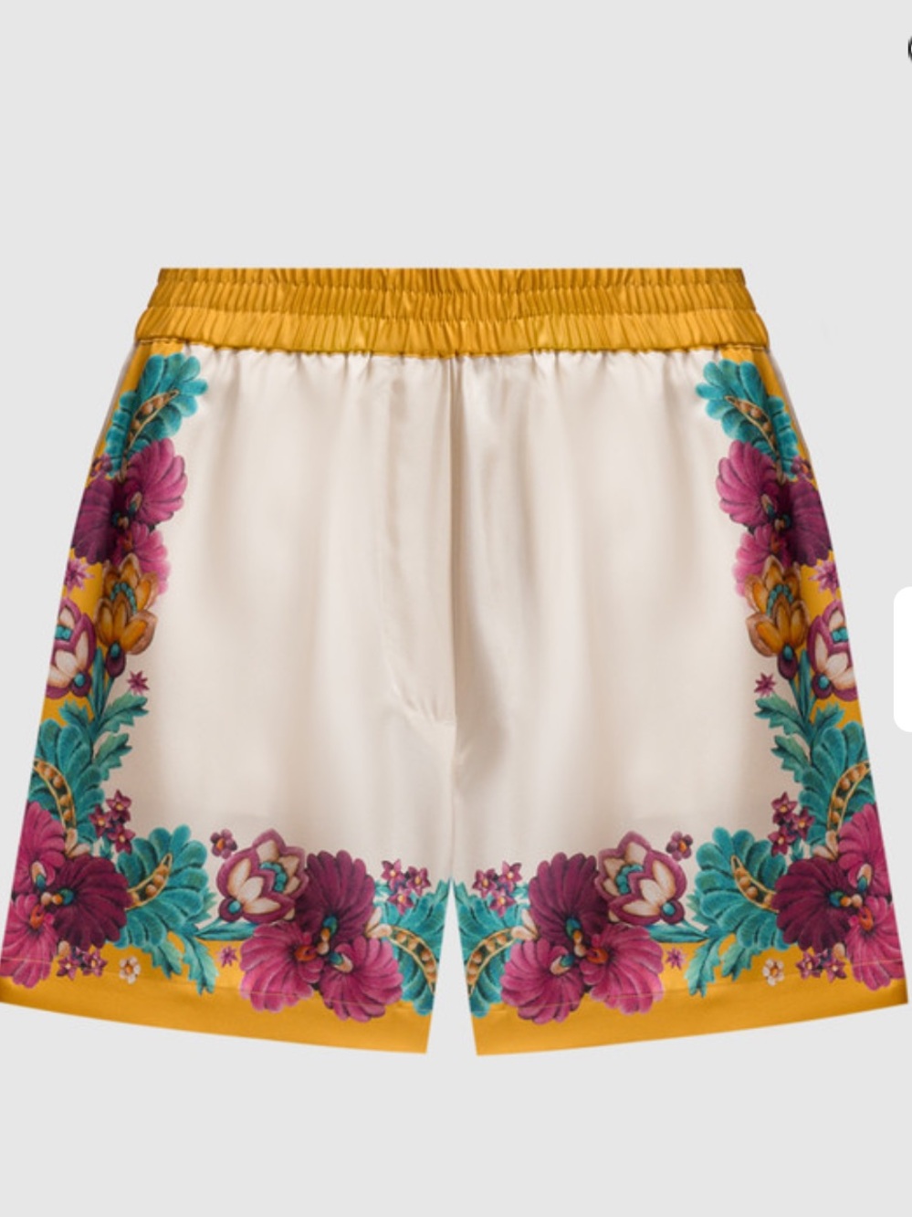 NWT La DoubleJ Floral Print Silk Shorts